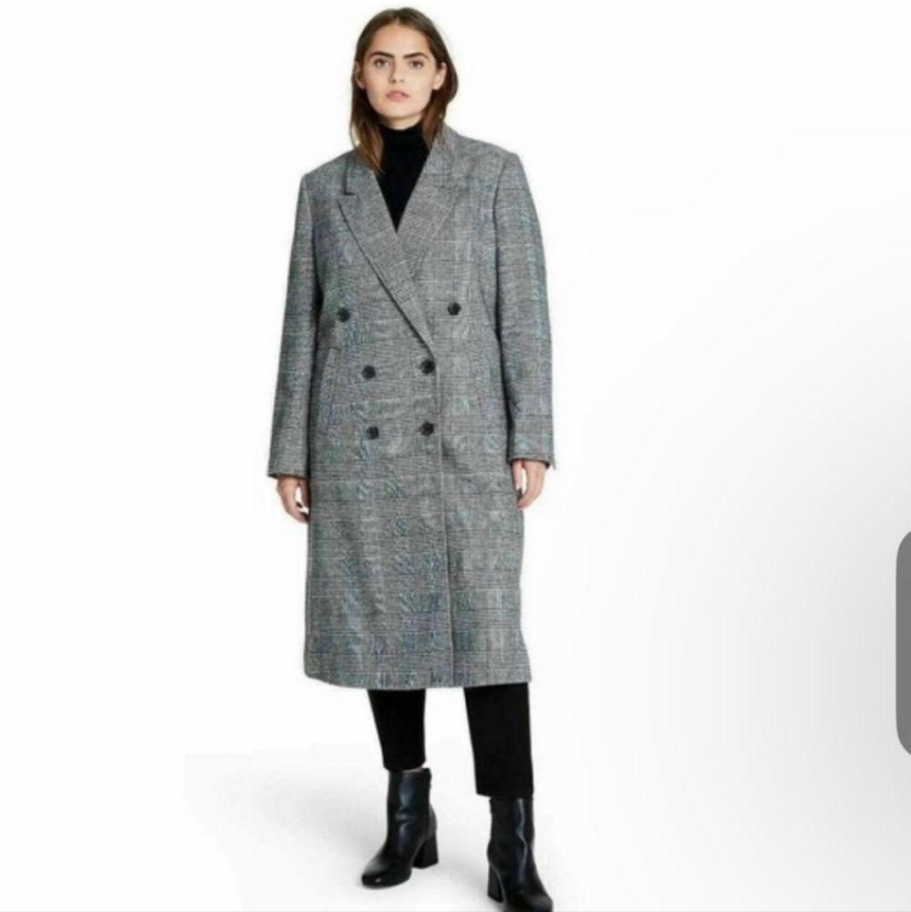 Nili Lotan Houndstooth Trench Coat